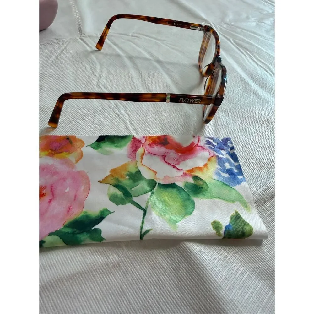 FLOWER EYEWEAR 6004 215 TORTOISE 51/18/140 FLEX HINGE EYEGLASSES FRAME